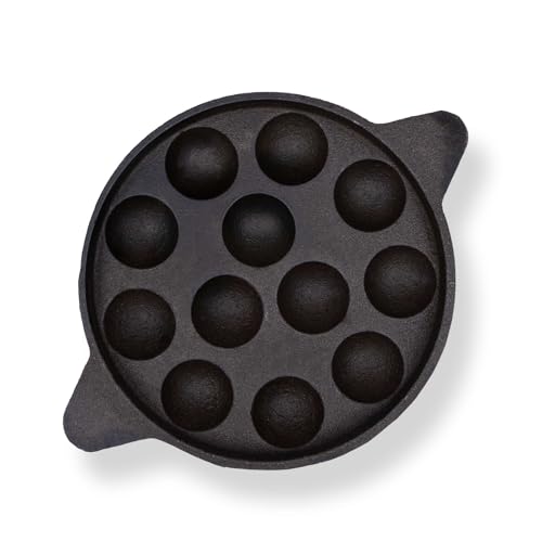 Image 1 of Default Title for the product Nutreeware Cast Iron Paniyarakkal 12 Cavity Paniyaram Pan for Home Cooking