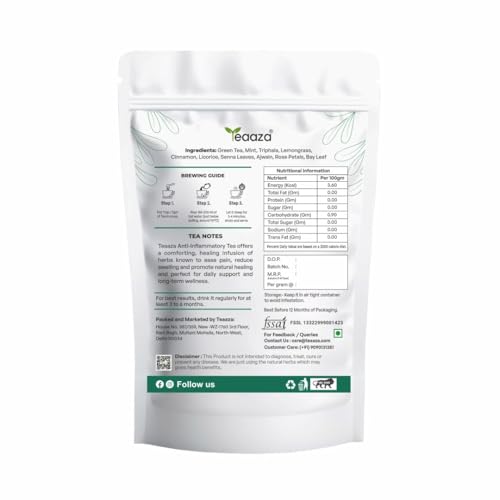 Image 2 of Teaaza Organic Anti Inflammatory Tea -100 Grams Loose Tea