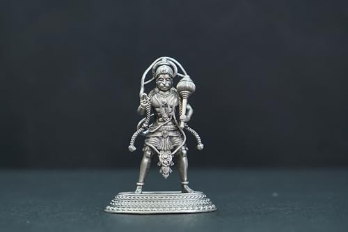 Image 2 of Dista Silvers Antique Hanuman Standing with Gaja 29.37G