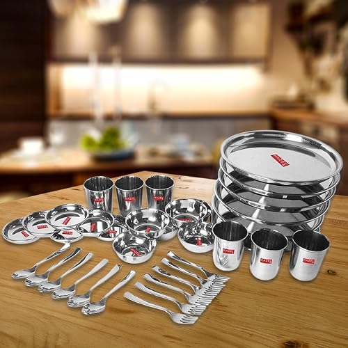 Image 1 of 36 / With Fork for the product HAZEL Stainless Steel Dinner Set