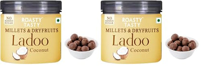 Image 2 of Coconut / Pack of 2 for the product Roasty Tasty Coconut - Millets & Dryfruits Ladoo