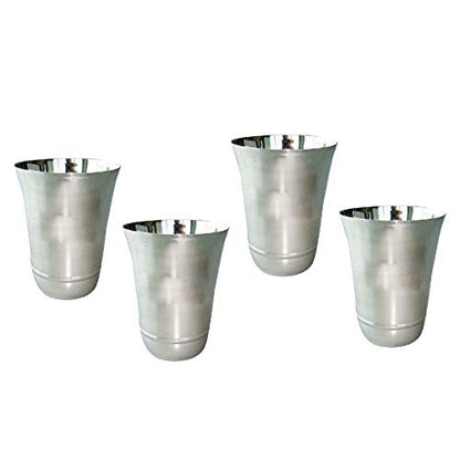 Image 1 of Default Title for the product neelam Stainless Steel 7 22G PRM Flower Glass Set of 12, 300 ml