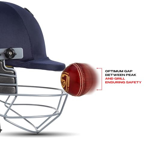 Image 3 of SG BLAZETECH Cricket Helmet | Navy Blue | Size: Medium | Lightweight approx 450g