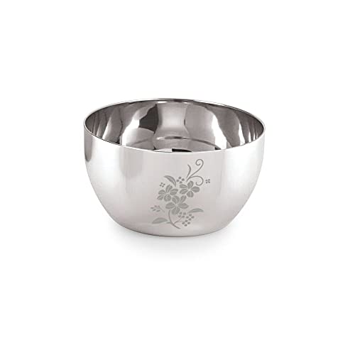 Image 1 of Default Title for the product neelam Stainless Steel Lazer Etching JK Vati, 300 ml, Set of 12