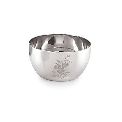 Image 1 of Default Title for the product neelam Stainless Steel Lazer Etching JK Vati, 300 ml, Set of 12
