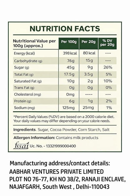 Image 2 of Evora Greens Hot Chocolate Premix 50g Pack of 3 | Rich Creamy Chocolate Drink Mix