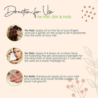 Image 3 of Old Tree Castor Hair Oil - Pure Cold Pressed
