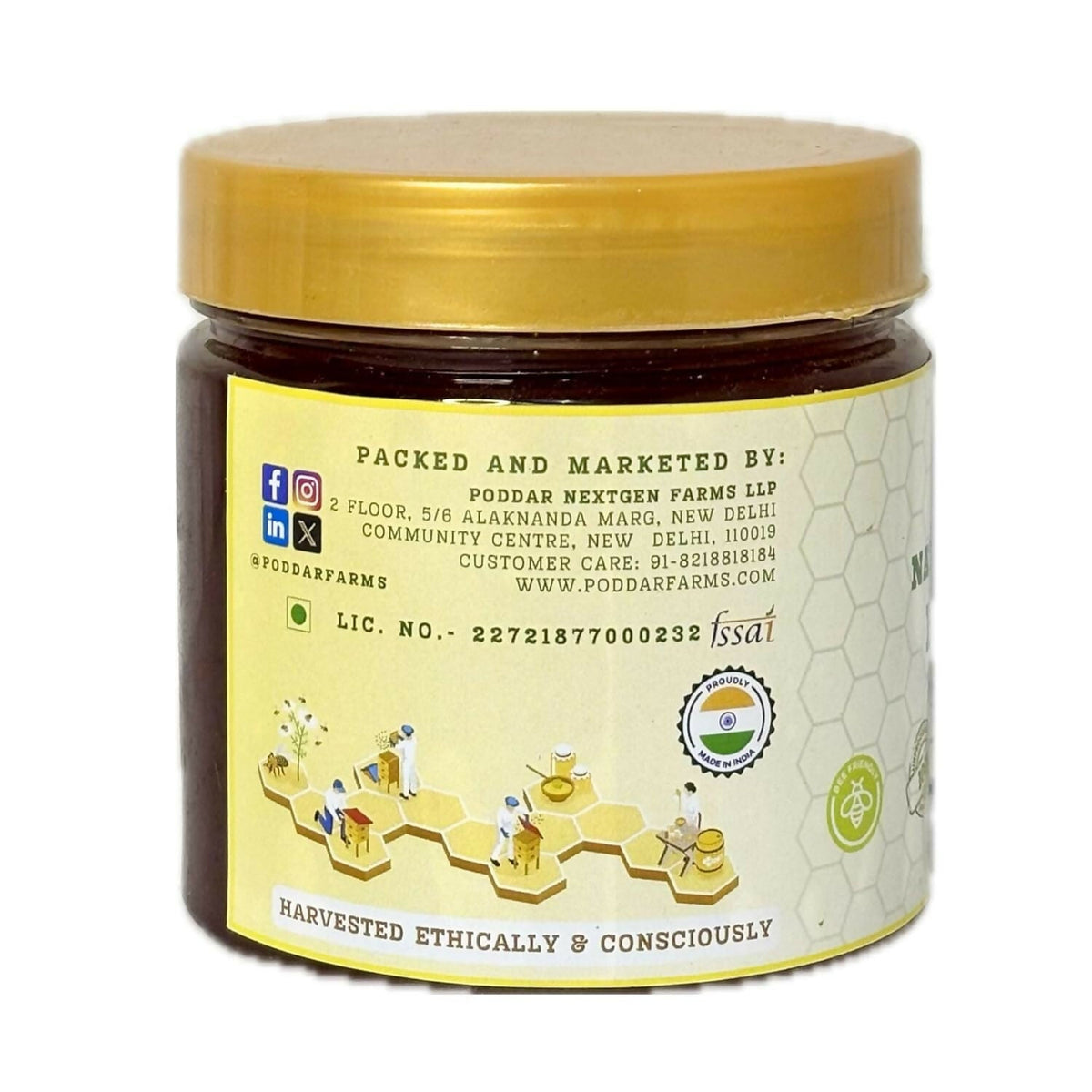 Image 3 of Poddar Farms Natural Raw Honey