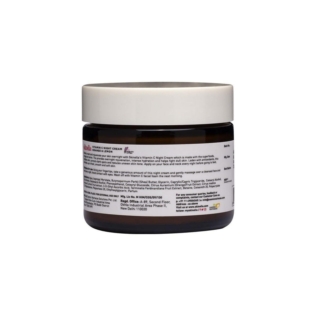 Image 3 of Skinella Vitamin C Night Cream-Orange Lemon