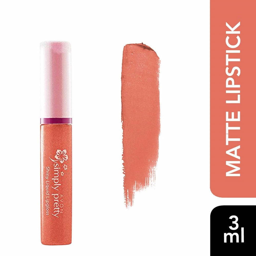 Image 2 of Avon Simply Pretty Shiny Liquid Lipgloss - Caramel Shine