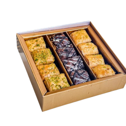 Image 1 of 250 gm for the product Gwalia Sweets Assorted Square Baklawa Box