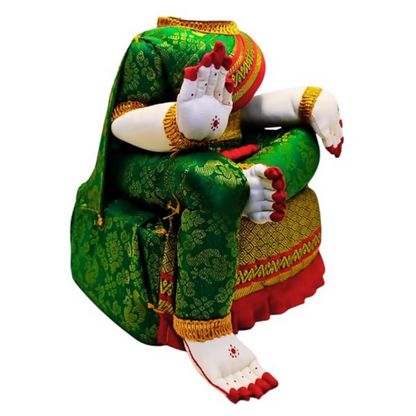 Image 2 of SRI YAGNAA - Decoartive Ammavari Doll - Green