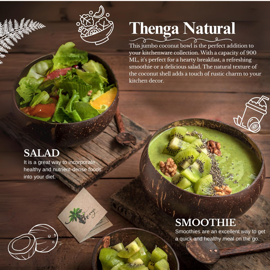 Image 7 of Thenga Artisan Coconut Bowl with Spoon