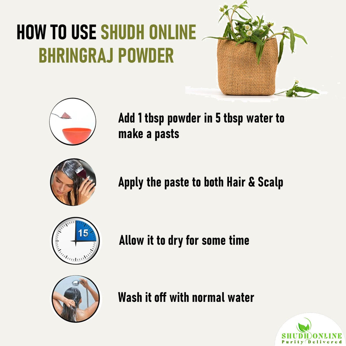 Image 4 of Shudh Online Organic Bhringraj Powder