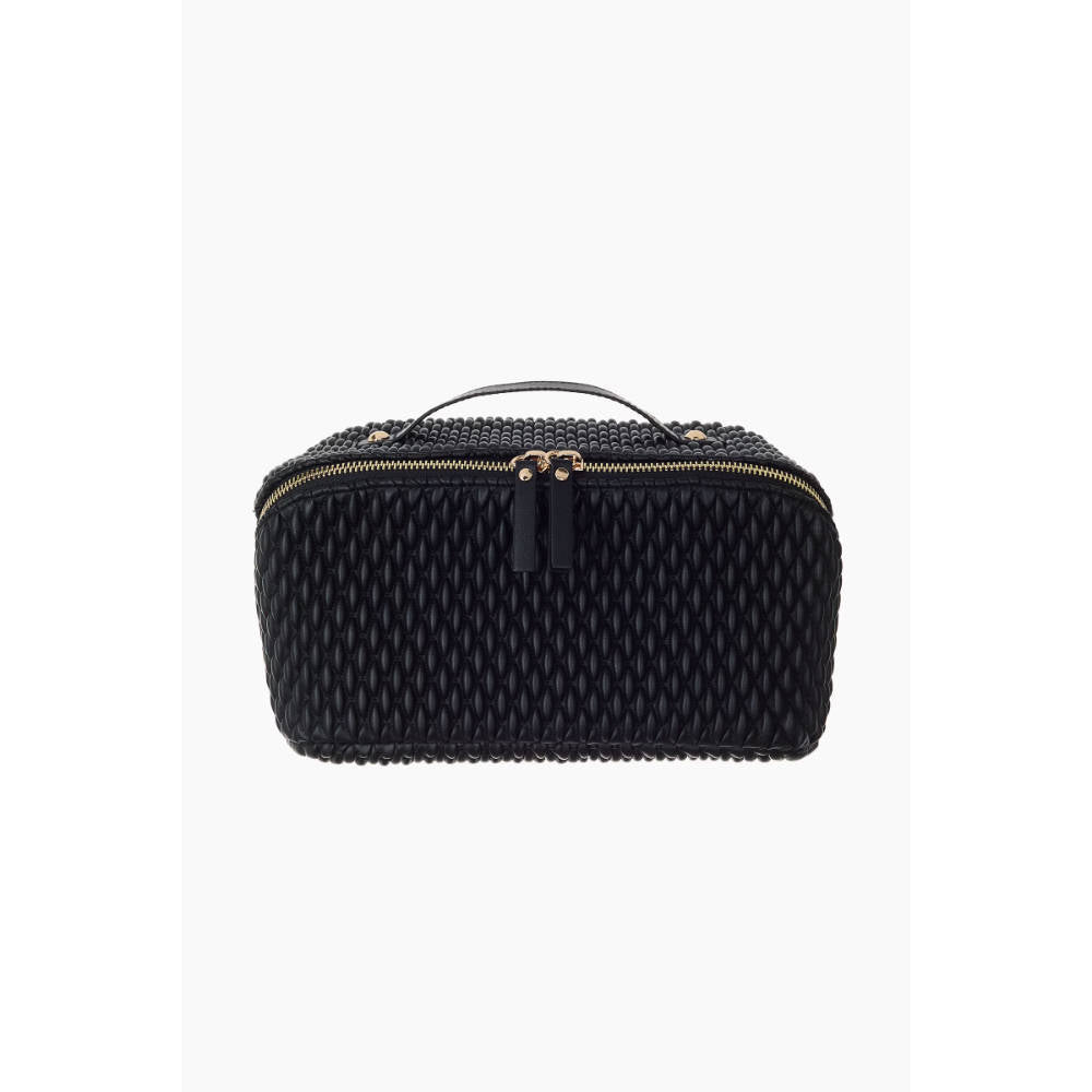 Image 1 of 1 pc for the product H&M Quilted Boxy Wash Bag - Black