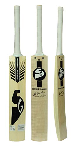 Image 3 of SG Scorer Classic Kashmir Willow Cricket Bat (Size: Short Handle,Leather Ball)