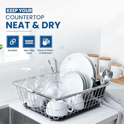 Image 5 of HomeWiz Large Dish Drying Rack 56×43×23 cm