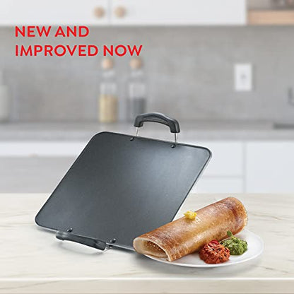 Image 5 of Prestige Aluminium Omega Select Plus Residue Free Non-Stick Heavy Gauge Square Tawa, 30 cm, Black