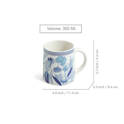 Image 6 of ExclusiveLane Floral Bliss Ceramic Coffee Mugs Set of 4 (300 ml)