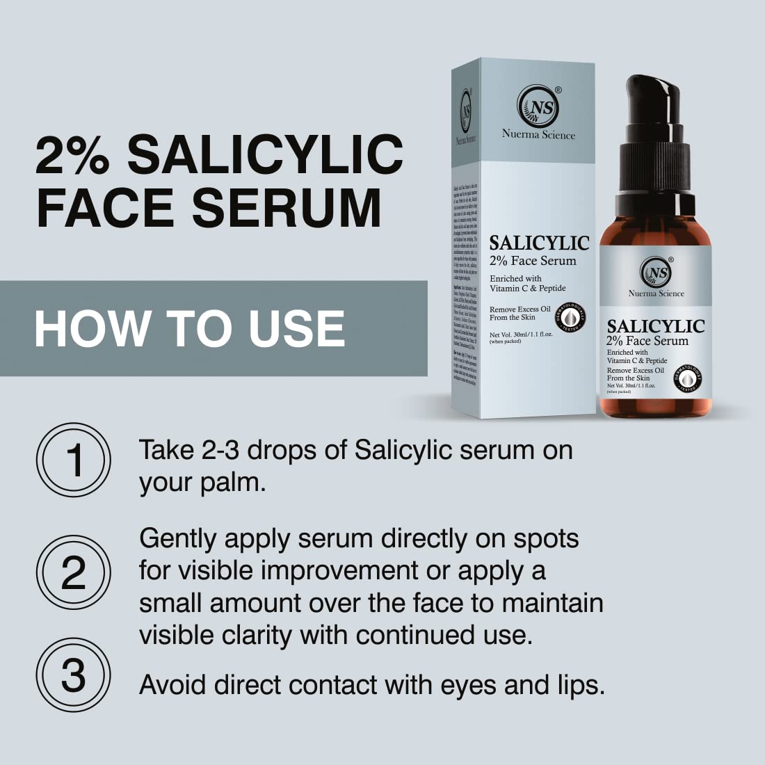 Image 5 of Nuerma Science Salicylic Acid Face Serum | Clear, Radiant Skin