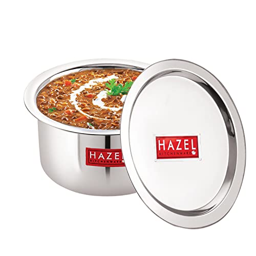 Image 12 of HAZEL Stainless Steel Tope Patila with Lid Round Bottom Boiling Vessels Bhagona Dekchi