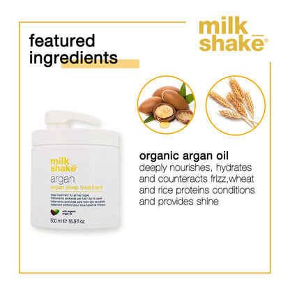 Image 4 of Milkshake Argan Mask For Deep Nourishment & Frizz Free Hair