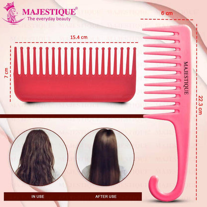 Image 2 of Majestique Detangling Wide Tooth Comb - Set Of 2