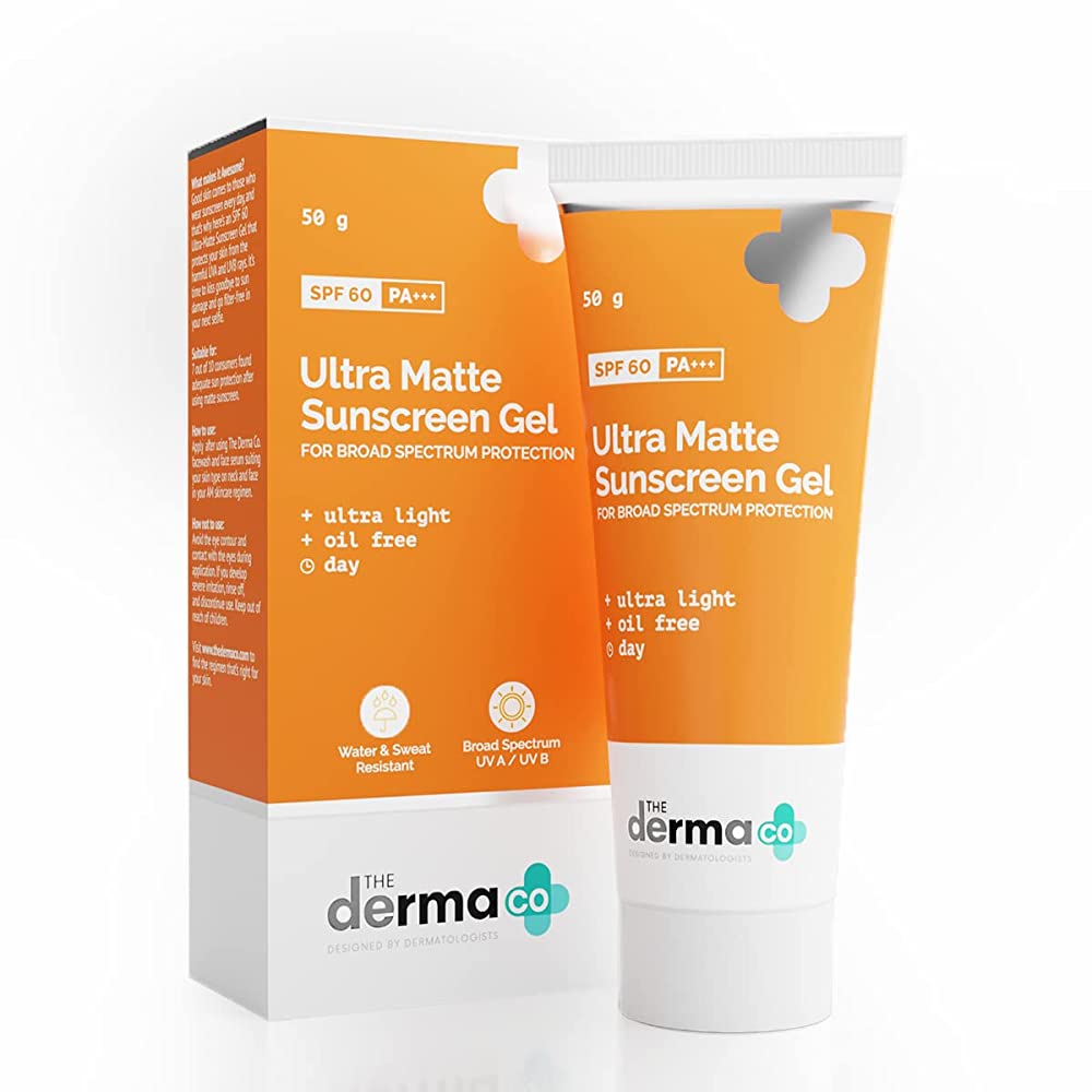 Image 1 of 50 gm for the product The Derma Co Ultra Matte Sunscreen Gel for Broad Spectrum Protection