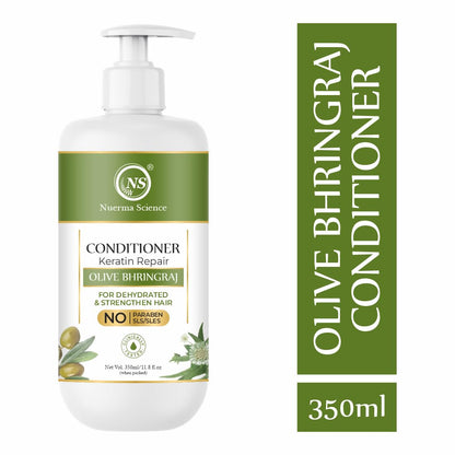 Image 2 of Nuerma Science Keratin Repair Olive Bhringraj Hair Conditioner for Dehydrated & Strengthen Hair