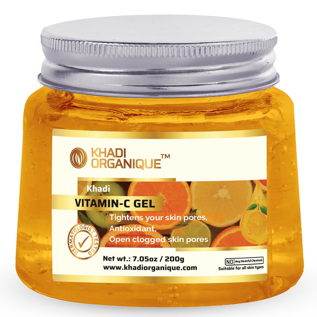 Image 1 of 200 gm for the product Khadi Organique Vitamin C Gel for Face, Skin & Hair
