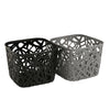 Image 1 of Default Title for the product Go Hooked Organizing Essentials Plastic Storage Baskets | 10 CM Height, 18 CM Width | Multipurpose Small Storage Bins for Home, Office, Kitchen, and Bathroom | Durable, Pack of 2
