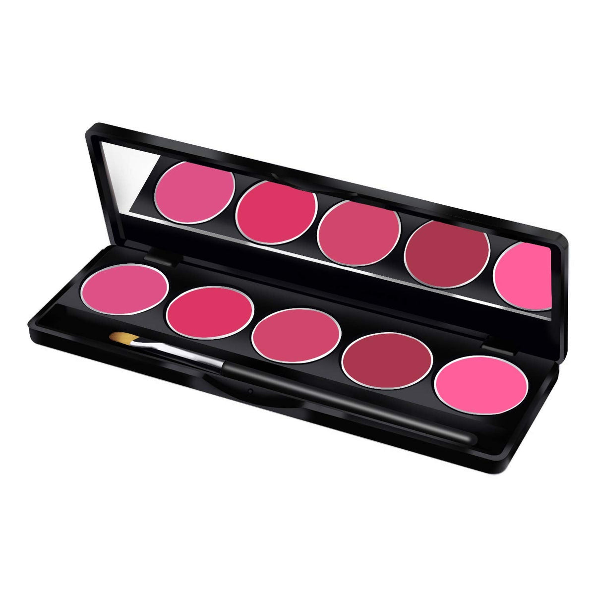 Image 1 of 9 gm for the product Glamgals Hollywood-U.S.A 5 Color Lipstick Palette, Dark Pink