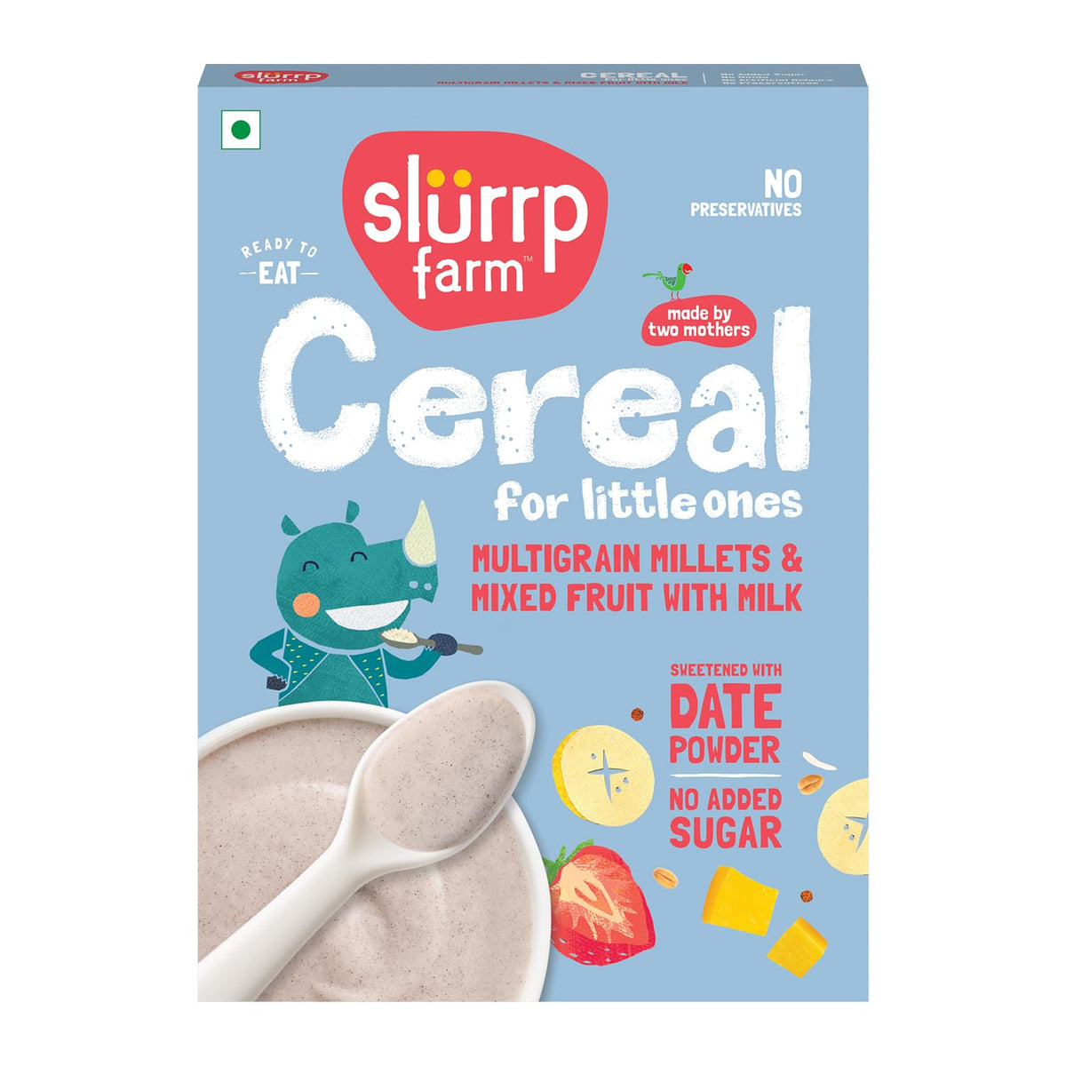 Image 1 of Slurrp Farm Multigrain Millets with Mixed Fruits Cereal For Kids
