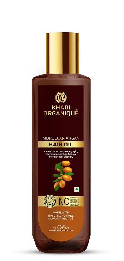 Image 1 of 200 ml for the product Khadi Organique Moroccan Argan Hair Oil