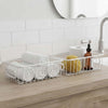Image 1 of Default Title for the product Go Hooked Bianco Multipurpose 10 Inch Metal Bathroom Storage Organizer Basket Bin Modern Wire Grid Design for Organization in Cabinets on Countertops Bedroom Kitchen Bathroom Garage Pack of 2 White