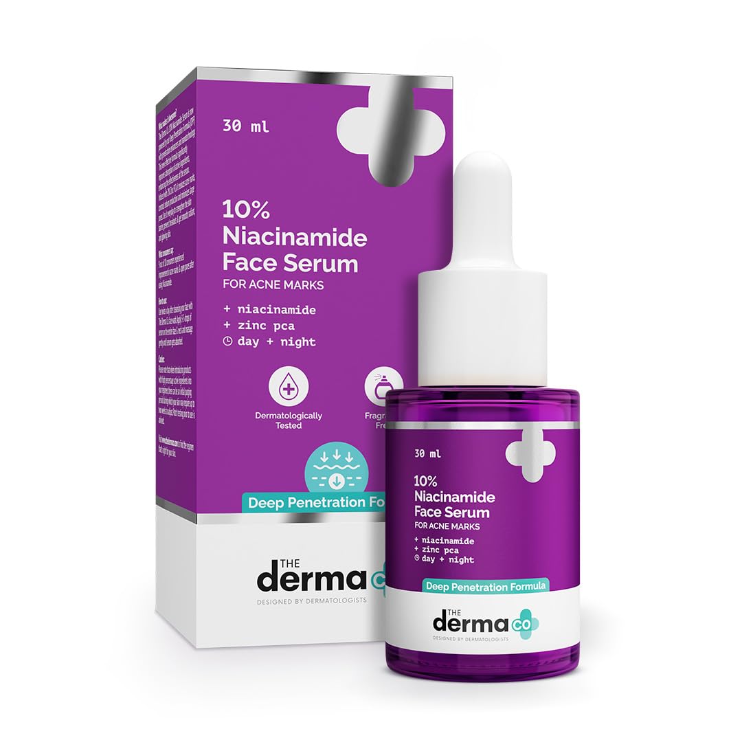Image 1 of 30 ml for the product The Derma Co 10% Niacinamide Face Serum For Acne Marks & Acne Prone Skin