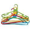 Image 1 of Default Title for the product Go Hooked Kids Clothes Hangers with Smooth Finish and Non-Slip Grooves Pack of 5 | Baby Clothes Hanger Wardrobe Storage Organizer | Durable Plastic Hanger for Baby & Kids Clothes (Multicolor)
