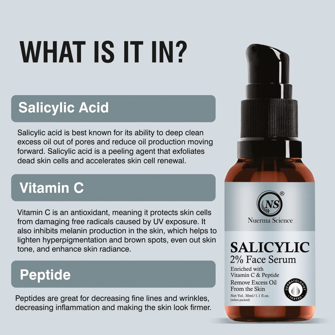 Image 3 of Nuerma Science Salicylic Acid Face Serum | Clear, Radiant Skin