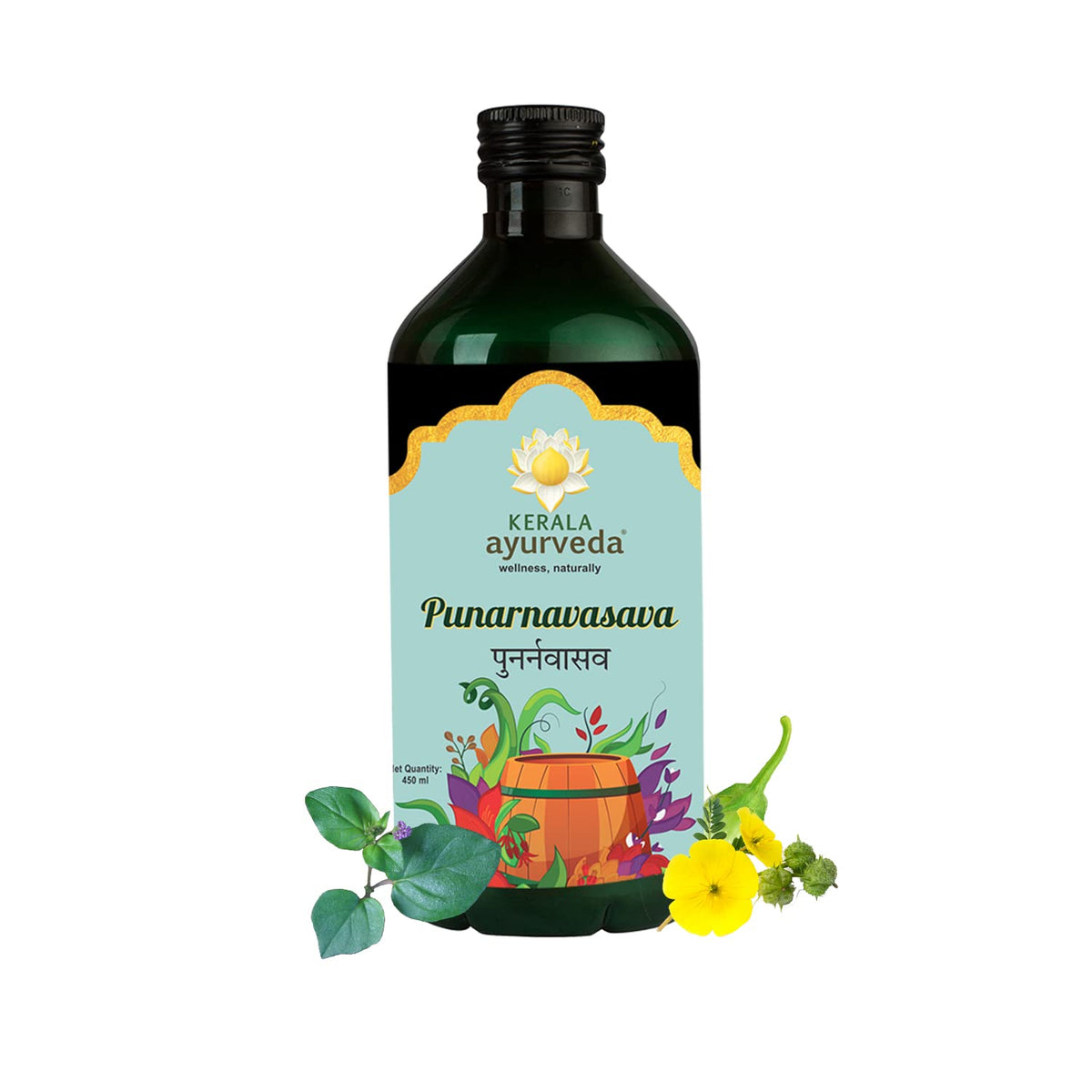 Image 1 of 450 ml for the product Kerala Ayurveda Punarnavasavam