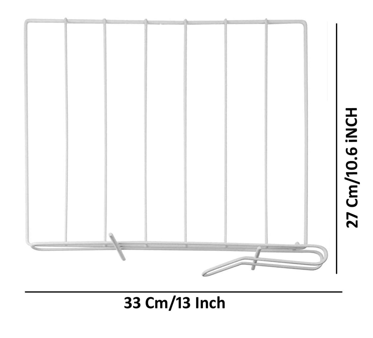 Image 7 of Go Hooked Coated Iron Racks Closet Shelf Organiser Shelf Partitions Shelf Separators Shelf Dividers White Durable Sturdy Space Saving Versatile Heavy Duty Efficient Compact Organize Pack of 3