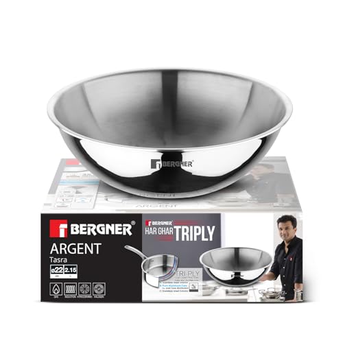Image 3 of 22cm (2.25 L) for the product BERGNER Argent Triply Stainless Steel Tasra/Tasla