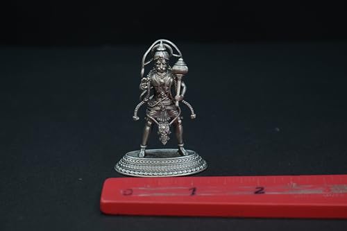Image 4 of Dista Silvers Antique Hanuman Standing with Gaja 29.37G