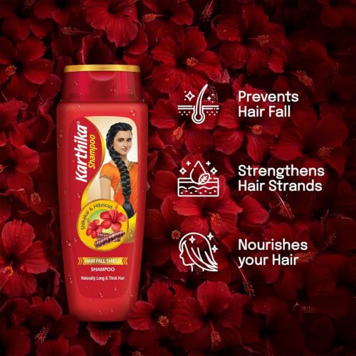 Image 6 of Karthika Hair Fall Shield Shampoo with the Goodness of Shikakai and Hibiscus 340 ml