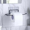 Image 1 of Default Title for the product Go Hooked Self Adhesive Toilet Paper Holder | No Drill Tissue Paper Roll Holder | Rustproof No Drilling Tissue/Towel Holder for Kitchen, Bathroom, Washroom, Living Room | Wall Mount (Pack of 1)