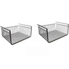 Image 1 of Default Title for the product Go Hooked 16 Inch Under Shelf Basket Black Powder Coated Iron for Maximum Storage Efficiency Optimize Your Space for Kitchen and Pantry Home and Office Set of 2