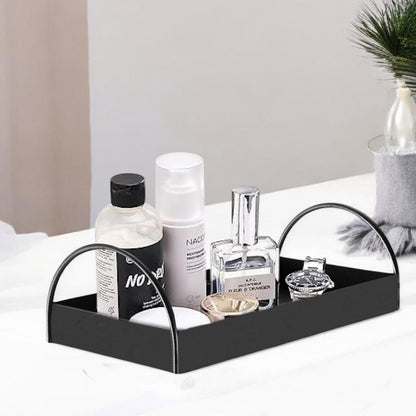 Image 2 of Default Title for the product Go Hooked Elegant Iron Vanity Tray Graceful Organization for Your Essentials Stylish Storage Solution Contemporary Iron Vanity Tray with Handles Add a Touch of Glamour