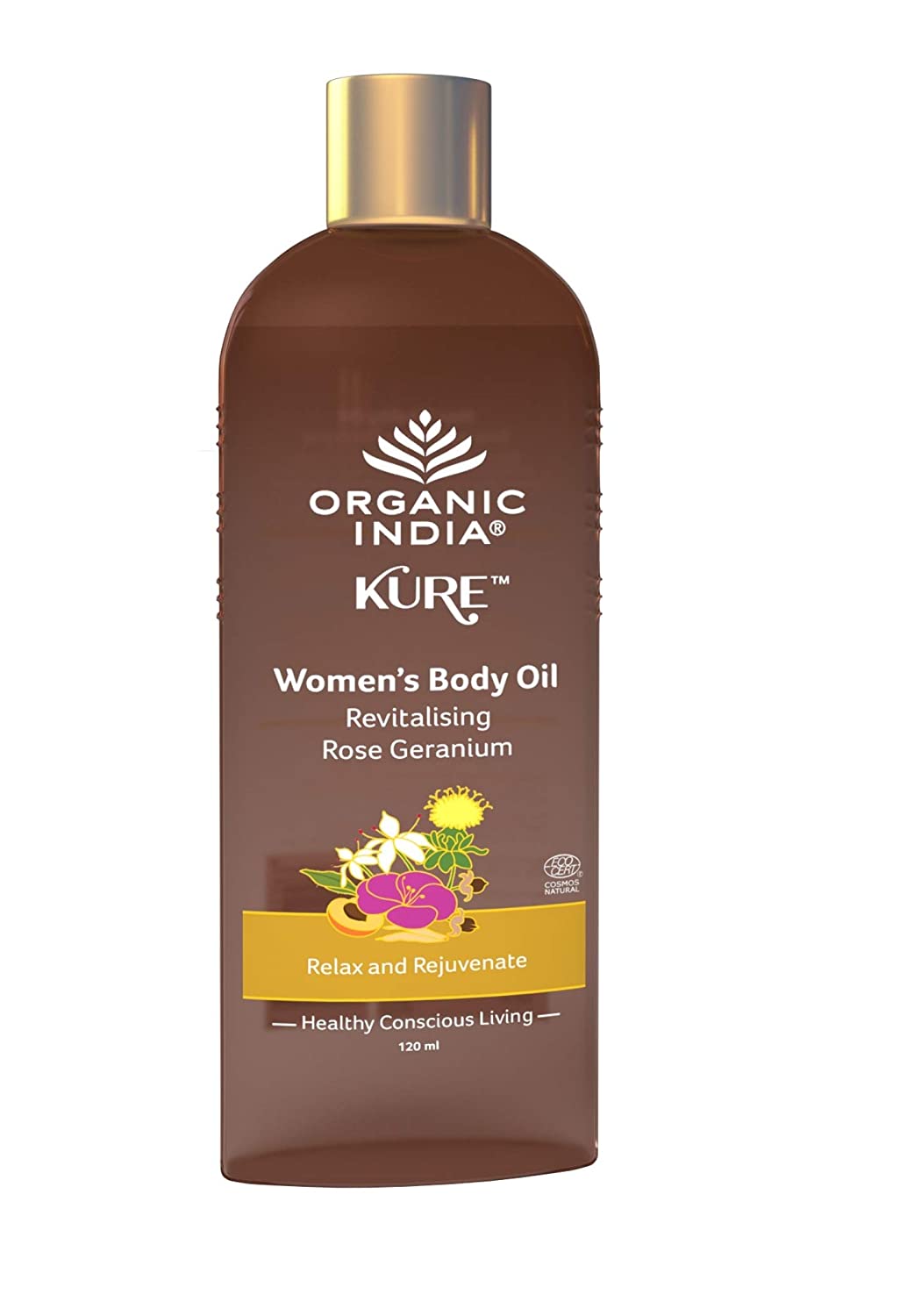 Image 1 of Organic India Women's Body Oil Revitalising Rose Geranium
