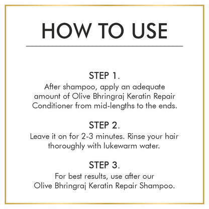 Image 5 of Nuerma Science Keratin Repair Olive Bhringraj Hair Conditioner for Dehydrated & Strengthen Hair