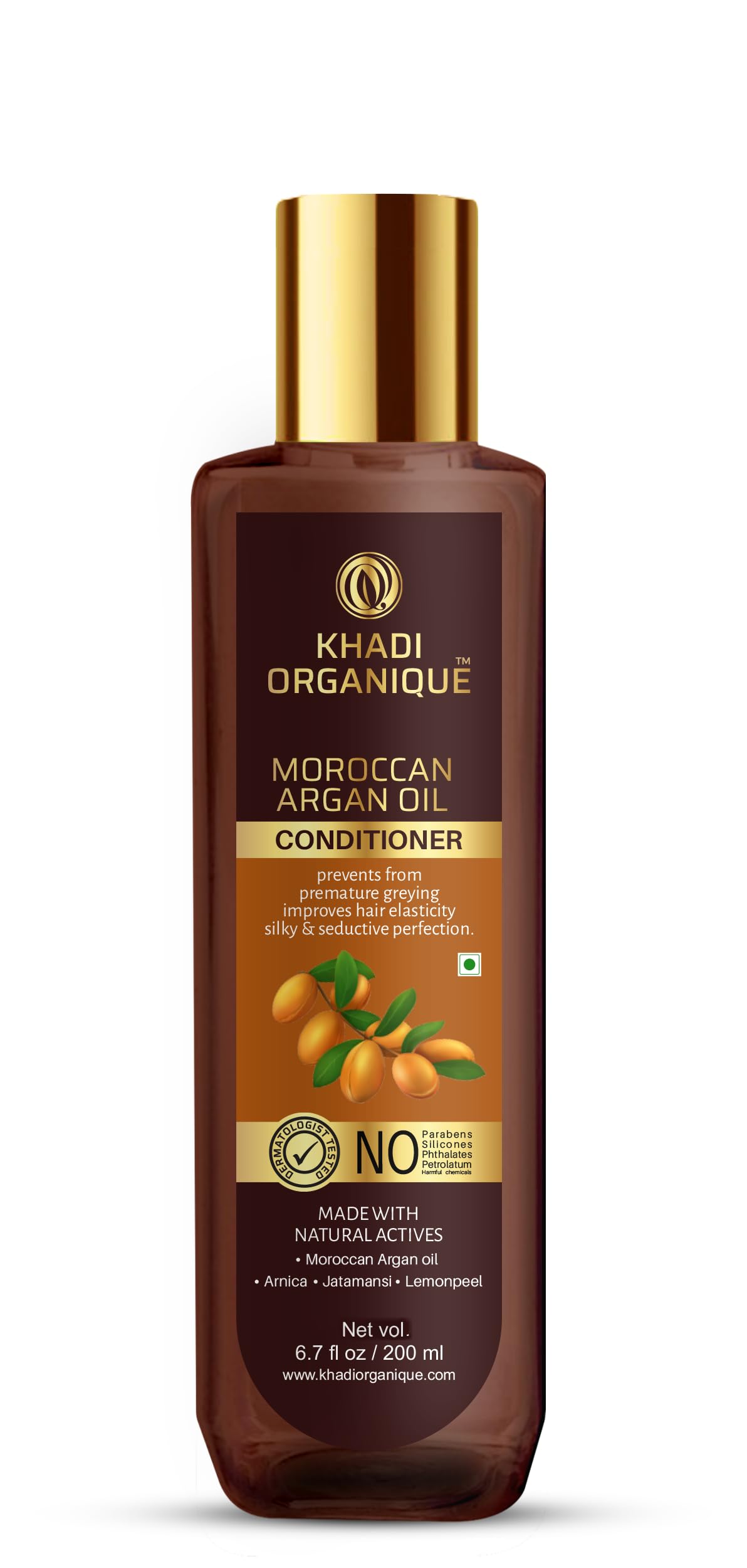 Image 1 of 200 ml for the product Khadi Organique Moroccan Argan Oil Hair Conditioner