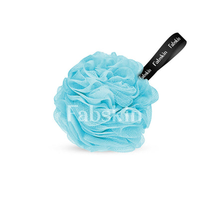 Image 2 of Fabskin Luxury Bathing Round Loofah Bath Sponge - Blue